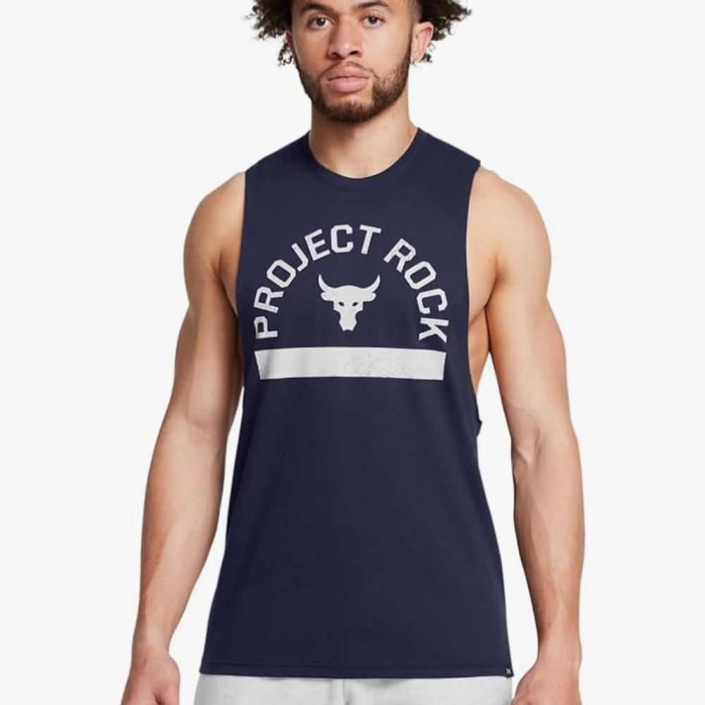 Under Armour Blue Project Rock Tank Top
